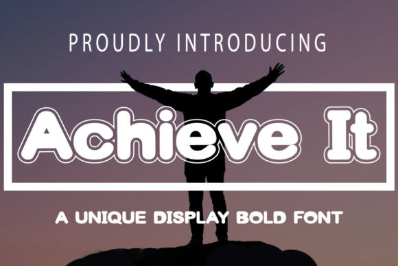 Achieve It Display Font for Branding and Crafts