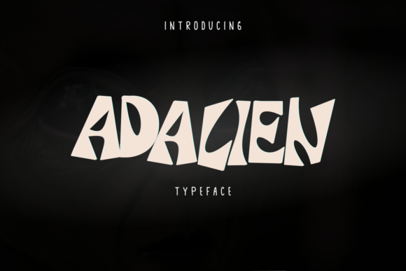 Adalien: A Wavy Display Font for Creative Makers