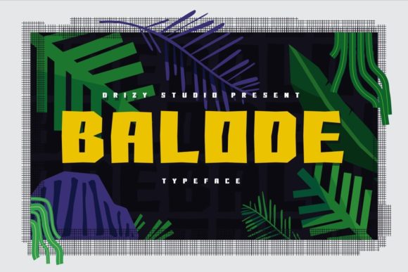 Balode: A Bold Display Font for Editorial Impact
