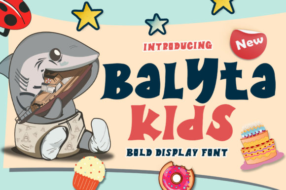 Balyta Kids Display Font for Playful Editorial Design