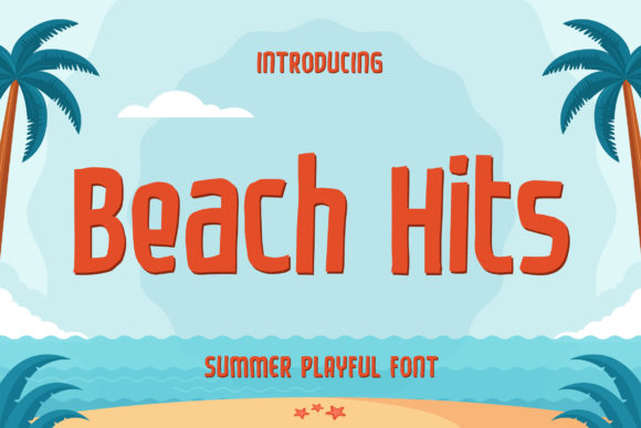 Beach Hits – A Playful Display Font for Branding