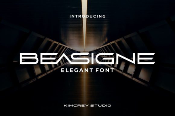 Beasigne: A High-Tech Display Font for Blogs and Branding