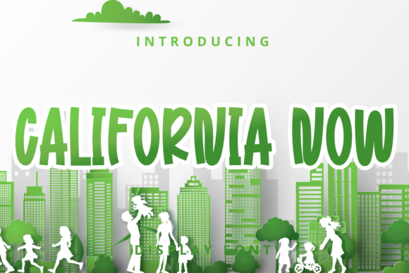 California Now: A Playful Display Font for Business Branding