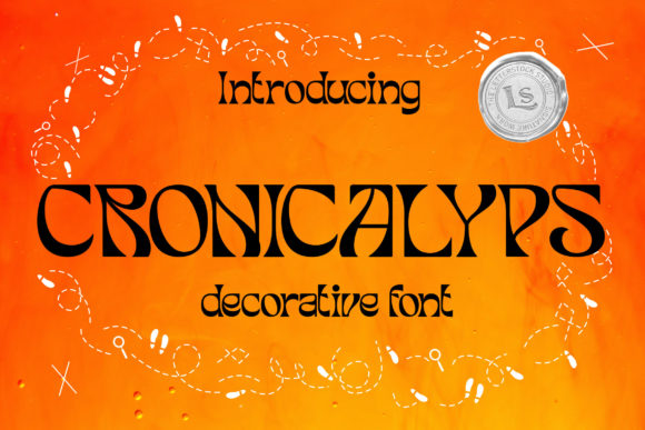 Cronicalypse: A Whimsical Chic Display Font for Creatives
