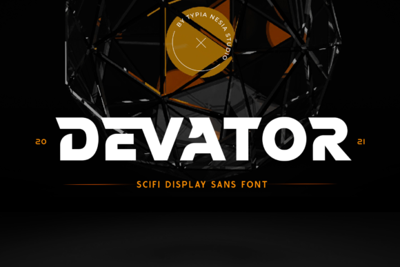 Devator: A Futuristic Display Font for Bold Branding