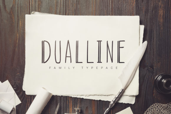 DualLine: A Modern Display Font for Editorial Design