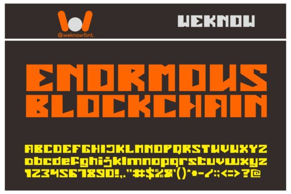 Enormous Bold Display Font for Crafters and Sellers