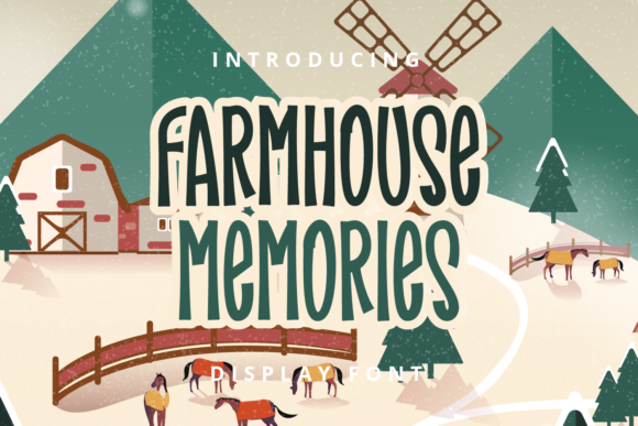 Farmhouse Memories: A Playful Display Font for Branding