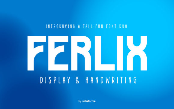 Ferlix Duo Font: Script and Display for Digital Design