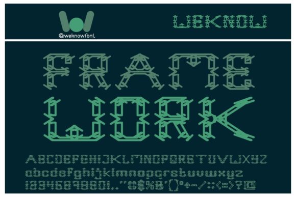 Frame Work: A Versatile Display Font for Handmade Products