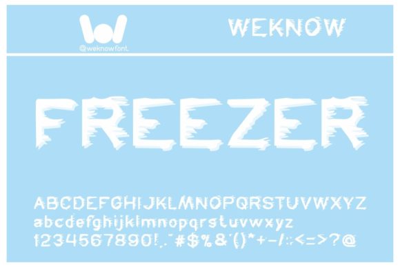 Freezer Font: A Creative Display Typeface