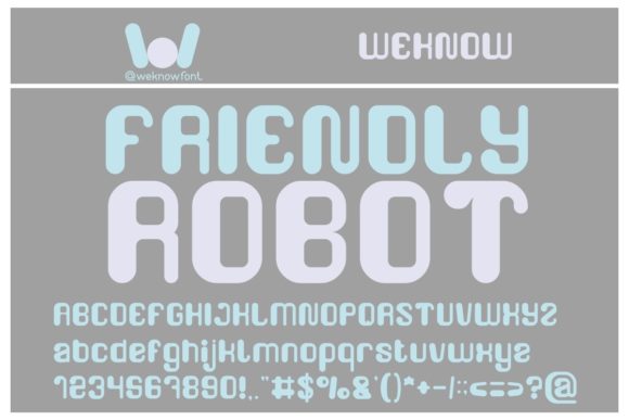 Friendly Robot: A Techno Font for Crafters and Creators