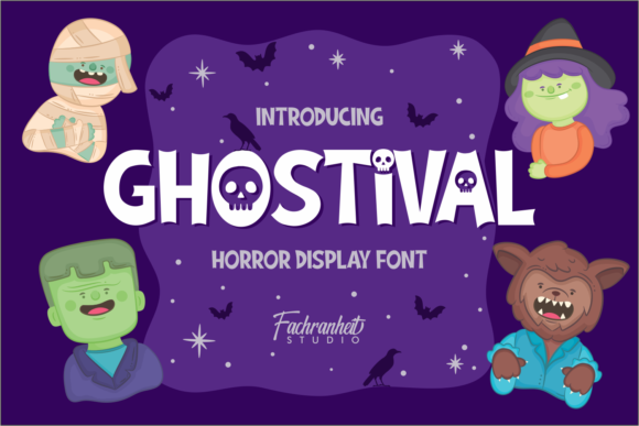 Ghostival: A Bold Display Font for Spooky Editorial Content
