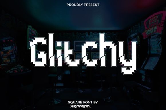 Glitchy Display Font for Bold Futuristic Designs