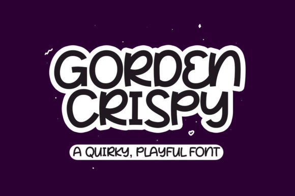 Gorden Crispy: A Quirky Display Font for Campaigns