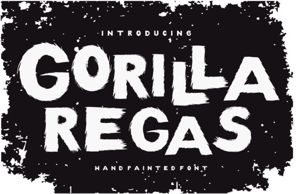 Gorilla Regas: A Rough Urban Display Font for Bold Branding