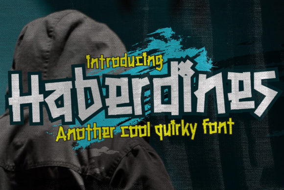 Haberdines Creepy Urban Display Font for Memorable Branding