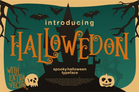 Hallowedon: The Creepy Display Font for Marketing