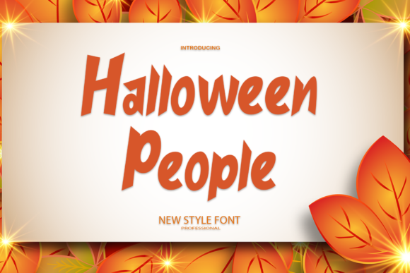 Halloween People Font: A Trendy Display Typeface for Publishers