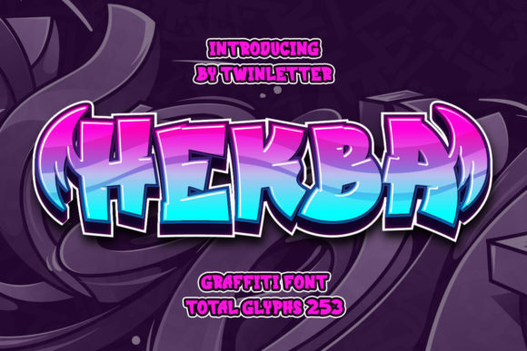 Hekba: A Bold Graffiti Display Font for Branding Projects