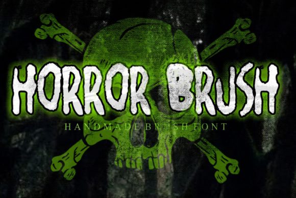 Horror Brush: A Bold Halloween Display Font