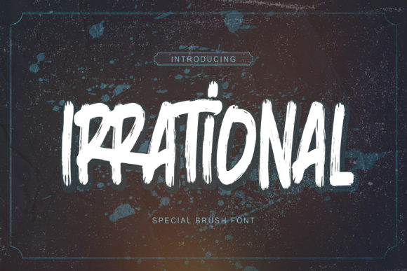 Irrational: The Cool Brushed Display Font for Websites