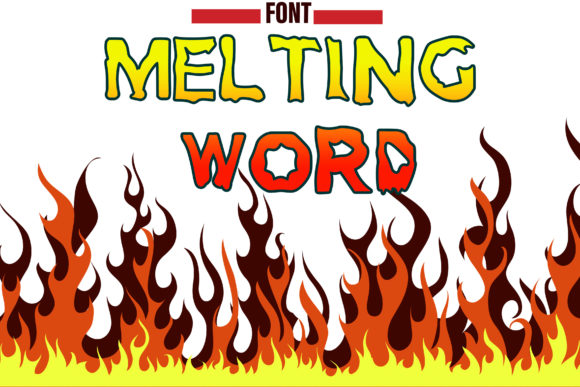 Melting Word – Display Font for Bold Campaign Visuals
