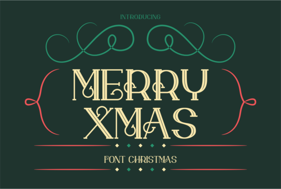 Merry Xmas Display Font Tested in a Real Branding Project
