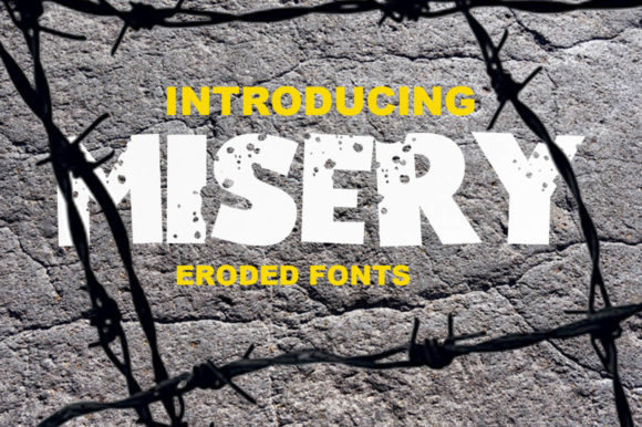Misery: A Bold, Rough Display Font for Standout Campaigns
