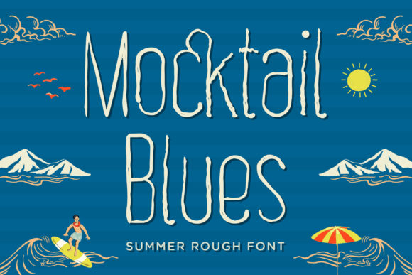 Mocktail Blues: A Thin Display Font for Modern Design