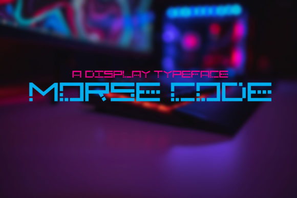 Morse Code Font for Digital Displays and Web Typography