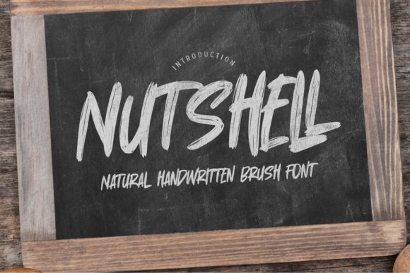 Nutshell Font: A Brushed Display Typeface for Street Art Campaigns