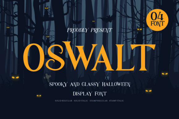 Oswalt: The Simple Spooky Display Font for Memorable Branding