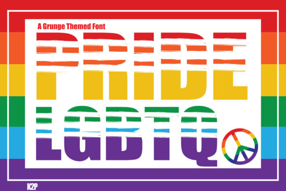 Pride LGBTQ: A Bold Display Font for Makers