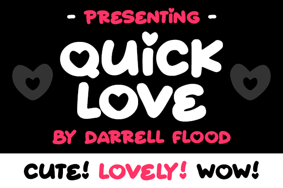 Quick Love Display Font for Charming Editorial Projects