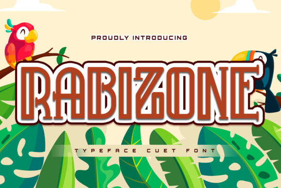 Rabizone: A Playful Display Font for Handmade Creations