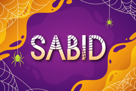 Sabid Font: The Halloween-Inspired Display Typeface for Bold Creatives
