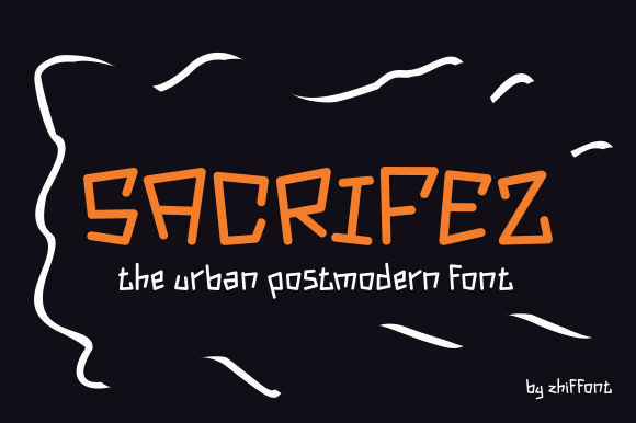 Sacrifez: A Quirky Creepy Display Font for Bold Branding