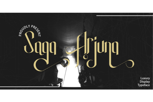 Saga Arjuna: A Bold Classic Display Font for Web Designers