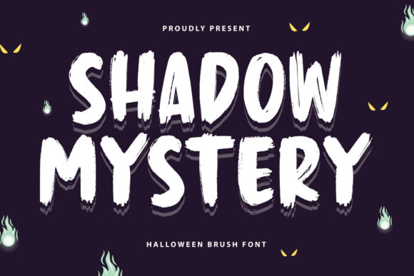 Shadow Mystery Font: A Cool Brushed Display Typeface for Makers