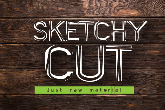 SketchyCut: A Fun Display Font for Maker Branding & Quotes