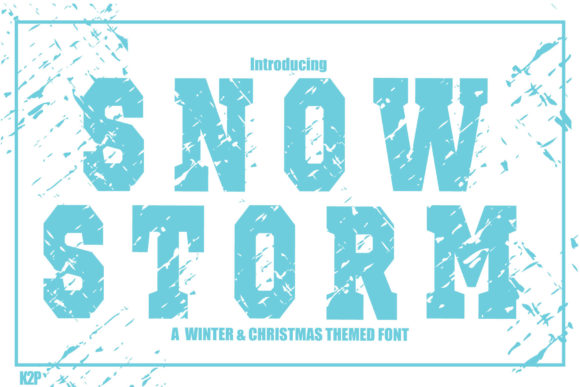 Snow Storm: A Thick-Lettered Display Font for Winter Branding