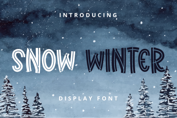 Snow Winter: A Playful Display Font for Handmade Goods