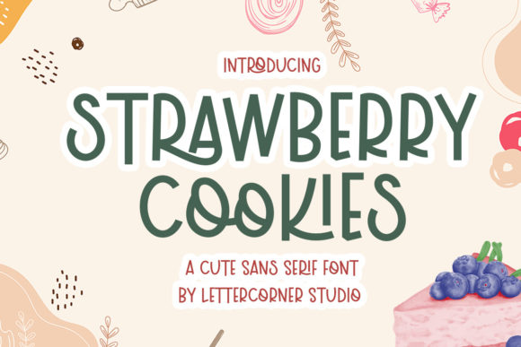 Strawberry Cookies: A Playful Display Font for Makers
