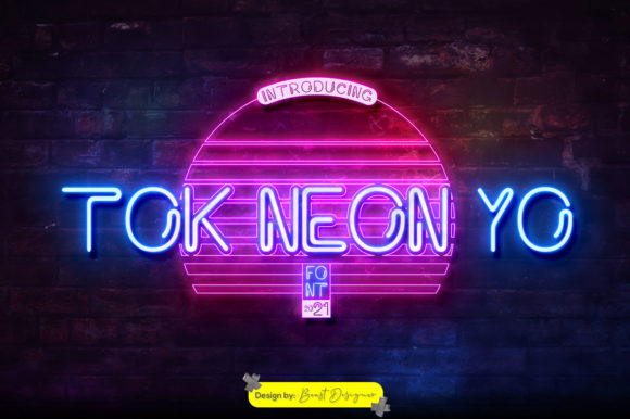 Tok Neon Yo Font Brings Retro Joy to Editorial Layouts