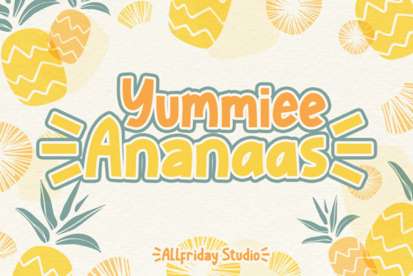 Yummiee Ananaas: A Cute Display Font for Joyful Editorial Content