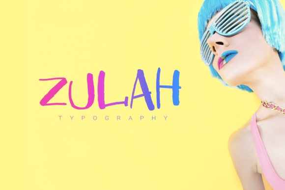 Zulah Font: A Cheerful Display Typeface for Makers and Creatives